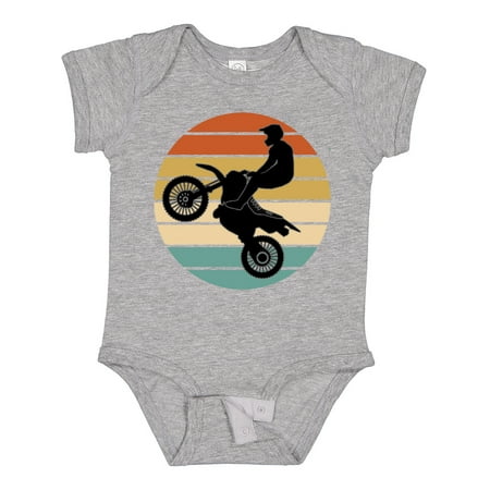 Inktastic Dirt Biking Motocross Retro Gift Baby Boy or Baby Girl Bodysuit