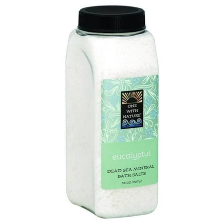 One with Nature HG0128009 32 oz Dead Sea Mineral Bath Salts - Eucalyptus