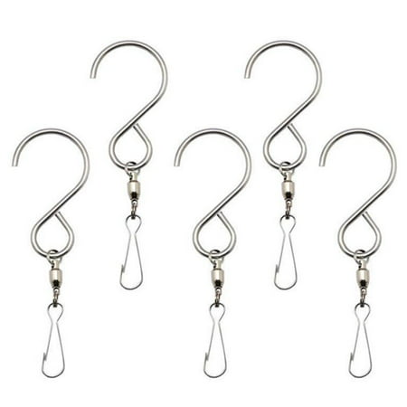 5Pcs Swivel Hooks Clips Stainless Steel Hooks Smooth Spinning for Hanging Wind Spinners Wind Chimes Crystal Party Tools
5Pcs Swivel Hooks Clips Stainless Steel Hooks Smooth Spinning for Hanging Wind Spinners Wind Chimes Crystal Party Tools
