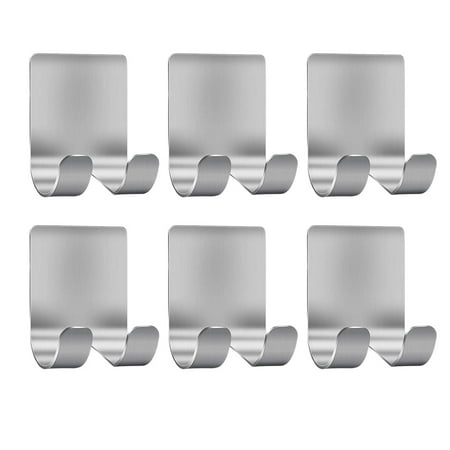 Skycarper 6Pack Adhesive Wall Hooks Razorl Hook Adhesive Razor Hooks Heavy Duty for Bathroom Kitchen Closet Brushed Finish - Silver
Skycarper 6Pack Adhesive Wall Hooks Razorl Hook Adhesive Razor Hooks Heavy Duty for Bathroom Kitchen Closet Brushed Finish - Silver