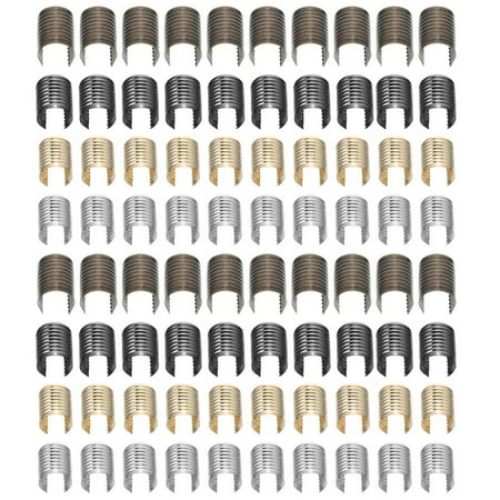 160Pcs Leather Rope Cylindrical Fastener Leather Cord Clamp Tassel Clip for Jewelry DIY
160Pcs Leather Rope Cylindrical Fastener Leather Cord Clamp Tassel Clip for Jewelry DIY