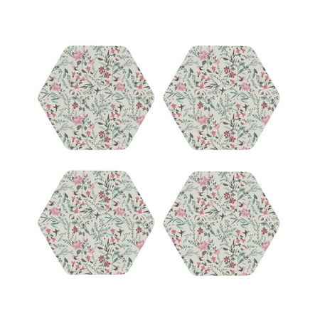 Coasters Set of 4 - Fairy floral Drink Coasters for Tabletop Protection Leather Coasters for Living Room Decor and Housewarming Gift Hexagon
Coasters Set of 4 - Fairy floral Drink Coasters for Tabletop Protection Leather Coasters for Living Room Decor and Housewarming Gift Hexagon