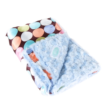 AllyZabba Chocolate-Dot Blanket Small - Blue