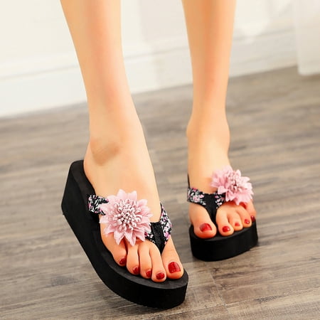 Slippers For Women Ladies Bohemian Wedges Slippers Causal Beach Shoes Flip Flops Sandals Note Please Buy One Or Two Sizes Larger
Slippers For Women Ladies Bohemian Wedges Slippers Causal Beach Shoes Flip Flops Sandals Note Please Buy One Or Two Sizes Larger