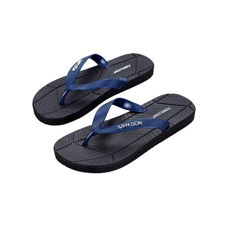 MAWCLOS Men s Beach Shoes Summer Flip-flops Slip On Thong Sandals Mens Flat Sandal Shower Anti-slip Clip Toe Slides Black-Blue Strap 8.5
MAWCLOS Men s Beach Shoes Summer Flip-flops Slip On Thong Sandals Mens Flat Sandal Shower Anti-slip Clip Toe Slides Black-Blue Strap 8.5