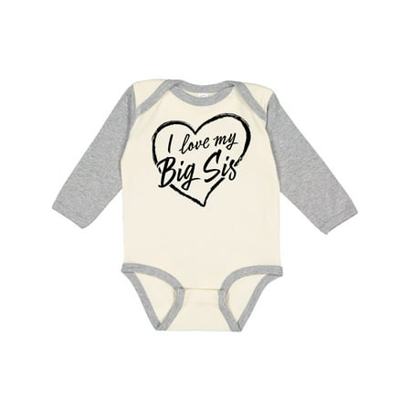 Inktastic I Love My Big Sis in Black Chalk Heart Gift Baby Boy or Baby Girl Long Sleeve Bodysuit
Inktastic I Love My Big Sis in Black Chalk Heart Gift Baby Boy or Baby Girl Long Sleeve Bodysuit