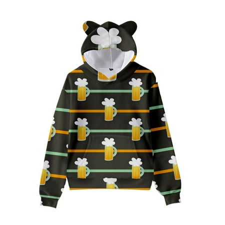 THE WILD General Children s Sweater St Patrick s Print Cute Cat Ear Hat Long Sleeve Sweater
THE WILD General Children s Sweater St Patrick s Print Cute Cat Ear Hat Long Sleeve Sweater