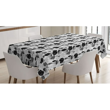 Black and White Tablecloth Tropical Leaf Silhouettes Palm Tree Monstera and Fern Plant Foliage Rectangle Satin Table Cover for Dining Room and Kitchen 52 X 70 Black and White by Ambesonne
Black and White Tablecloth Tropical Leaf Silhouettes Palm Tree Monstera and Fern Plant Foliage Rectangle Satin Table Cover for Dining Room and Kitchen 52 X 70 Black and White by Ambesonne