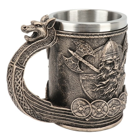 Stainless Steel Liner Mug Hand Painted Large Capacity Vintage Viking Coffee Cup Resin For Beer
Stainless Steel Liner Mug Hand Painted Large Capacity Vintage Viking Coffee Cup Resin For Beer