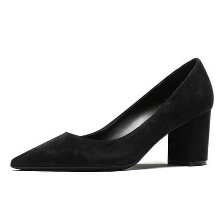 YCNYCHCHY Women Kid Suede Leather Thick High Heels New Casual Office Pumps Classic Black Pink Blue Pumps For Ladies Shoes Big Size
YCNYCHCHY Women Kid Suede Leather Thick High Heels New Casual Office Pumps Classic Black Pink Blue Pumps For Ladies Shoes Big Size