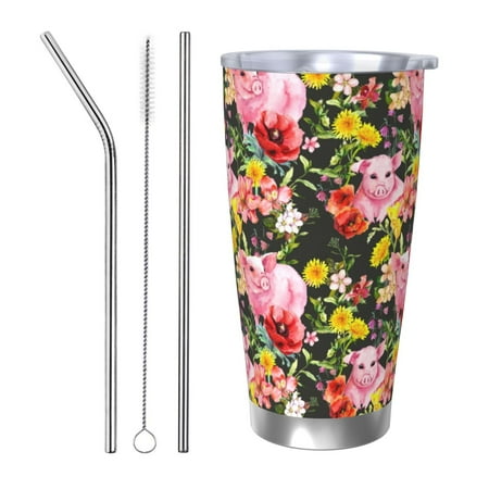 Matuu Cute Pigs Sunflower for 20oz Durable Thermal Cups Keep Drinks Cold and Hot Insulated Car Mug with Lid-Straw Three-piece Set
Matuu Cute Pigs Sunflower for 20oz Durable Thermal Cups Keep Drinks Cold and Hot Insulated Car Mug with Lid-Straw Three-piece Set
