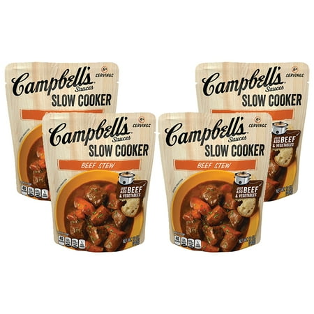 (8 Pack) Campbell'sÃÂ Slow Cooker Sauces Beef Stew, 12 oz. Pouch