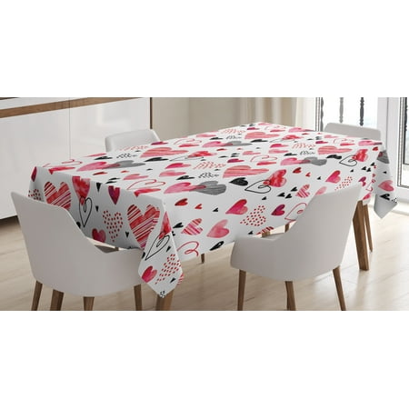 Ambesonne Valentines Tablecloth Rectangular Table Cover Doodle Heart Designs 60 x90 Black Red Pink
Ambesonne Valentines Tablecloth Rectangular Table Cover Doodle Heart Designs 60 x90 Black Red Pink
