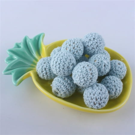 NIUREDLTD Home Decoration Pack Of 10 16mm Wooden Cotton Thread Crochet Balls DIY Jewelry Accessories Beaded Cotton Balls
NIUREDLTD Home Decoration Pack Of 10 16mm Wooden Cotton Thread Crochet Balls DIY Jewelry Accessories Beaded Cotton Balls