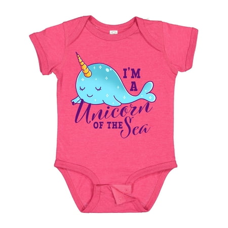 Inktastic Cute Narwhal I m a Unicorn of the Sea Gift Baby Girl Bodysuit