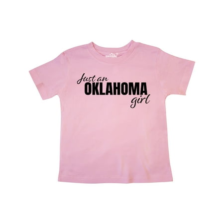 Inktastic Just an Oklahoma Girl Born and Raised Gift Toddler Toddler Girl T-Shirt