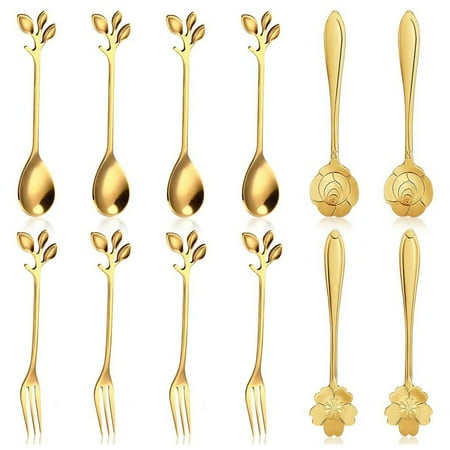 Leaf Coffee Spoons Appetizer Forks Sugar Square Tongs Dessert Spoons Metal Dinner Forks for Dessert Coffee Tea Stirring
Leaf Coffee Spoons Appetizer Forks Sugar Square Tongs Dessert Spoons Metal Dinner Forks for Dessert Coffee Tea Stirring