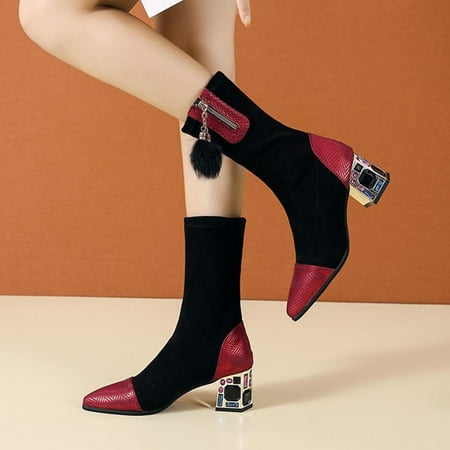 Akiihool Women s Boots Mid Calf Women s Cowgirl Boots Cowboy Boots Vintage Pointed Toe Side Zip Punk Combat Boots For Women (Red 6.5)
Akiihool Women s Boots Mid Calf Women s Cowgirl Boots Cowboy Boots Vintage Pointed Toe Side Zip Punk Combat Boots For Women (Red 6.5)