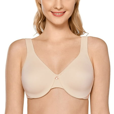 Delimira Plus Size Minimizer Bra for Women Smooth Full Coverage Underwire Seamless Big Size Bras D DD E F
Delimira Plus Size Minimizer Bra for Women Smooth Full Coverage Underwire Seamless Big Size Bras D DD E F