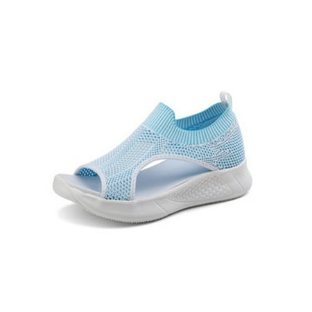 Rotosw Women s Sock Sandal Slip On Flats Sandals Memory Foam Casual Shoes Anti-slip Peep Toe Comfort Shoe Beach Lightweight Blue 5
Rotosw Women s Sock Sandal Slip On Flats Sandals Memory Foam Casual Shoes Anti-slip Peep Toe Comfort Shoe Beach Lightweight Blue 5