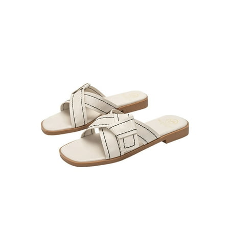 Daeful Women Comfortable Soft Slip On Flat Sandal Casual Waterproof Cross Strap Slide Sandals Cozy Slides
Daeful Women Comfortable Soft Slip On Flat Sandal Casual Waterproof Cross Strap Slide Sandals Cozy Slides
