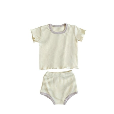 ZRBYWB Baby Girl Clothes Spring Summer Ribbed Print Short Sleeve Shorts Outfits Pajamas Clothes
ZRBYWB Baby Girl Clothes Spring Summer Ribbed Print Short Sleeve Shorts Outfits Pajamas Clothes