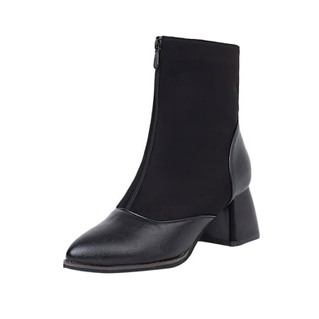 Fsqjgq Womens Cut Out Booties and Boots Women Boots Heel Women Boots Beautiful Winter Boots Fashion Boots Source Front Zipper Thick Heel Short Boots with Toes Out Black 37
Fsqjgq Womens Cut Out Booties and Boots Women Boots Heel Women Boots Beautiful Winter Boots Fashion Boots Source Front Zipper Thick Heel Short Boots with Toes Out Black 37