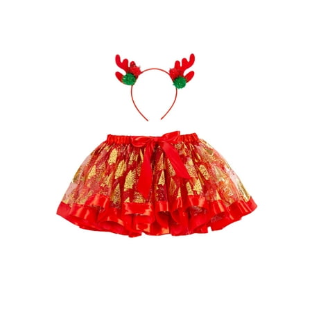 Kids Girl Princess Skirt Outfit Baby Elastic Waist Christmas Print Tutu Skirt with Elk Headband Set
Kids Girl Princess Skirt Outfit Baby Elastic Waist Christmas Print Tutu Skirt with Elk Headband Set
