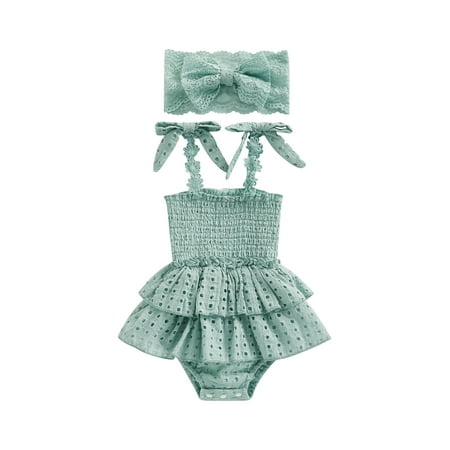 Infant Baby Girl Clothes Cotton Linen Romper Lace Pleated Bodysuit Tops with Headband
Infant Baby Girl Clothes Cotton Linen Romper Lace Pleated Bodysuit Tops with Headband