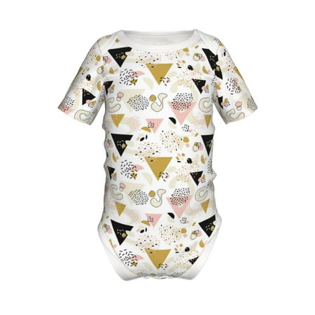 Junzan Geometric Triangle Print Short-Sleeve Baby Climbing Clothes Bodysuits for Infant One-Piece for Baby Boys & Girls Baby Clothes Baby Romper with Snap Closure-9M
Junzan Geometric Triangle Print Short-Sleeve Baby Climbing Clothes Bodysuits for Infant One-Piece for Baby Boys & Girls Baby Clothes Baby Romper with Snap Closure-9M
