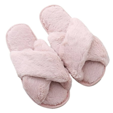 HGYCPP Womens Winter Cross Fluffy Plush Home Slippers Indoor Fuzzy Warm Solid Color Flat Shoes House Open Toe Slide Sandals
HGYCPP Womens Winter Cross Fluffy Plush Home Slippers Indoor Fuzzy Warm Solid Color Flat Shoes House Open Toe Slide Sandals