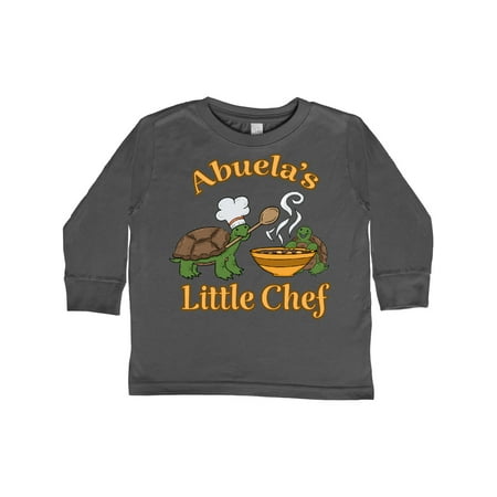 Inktastic Abuela s Little Chef with Cute Turtles Gift Toddler Boy or Toddler Girl Long Sleeve T-Shirt