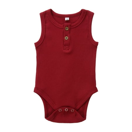 Douhoow Newborn Baby Sleeveless Romper Summer Infant Solid Color Ribbed O Neck Cotton Jumpsuit
Douhoow Newborn Baby Sleeveless Romper Summer Infant Solid Color Ribbed O Neck Cotton Jumpsuit