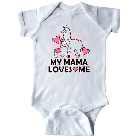 Inktastic My Mama Loves Me Llama Gift Baby Girl Bodysuit