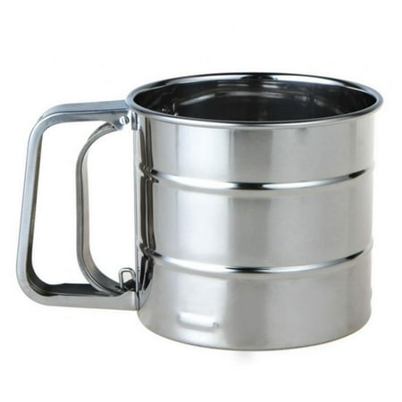 Monfince Hand Press Stainless Steel Rotary Flour Sifter Double Layers Fine Mesh Sieve for Sifting of Sugar Practical Semi Automatic Sugar Powder Cup
Monfince Hand Press Stainless Steel Rotary Flour Sifter Double Layers Fine Mesh Sieve for Sifting of Sugar Practical Semi Automatic Sugar Powder Cup