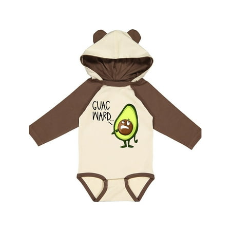 Inktastic Guacward Avocado Humor Gift Baby Boy or Baby Girl Long Sleeve Bodysuit
