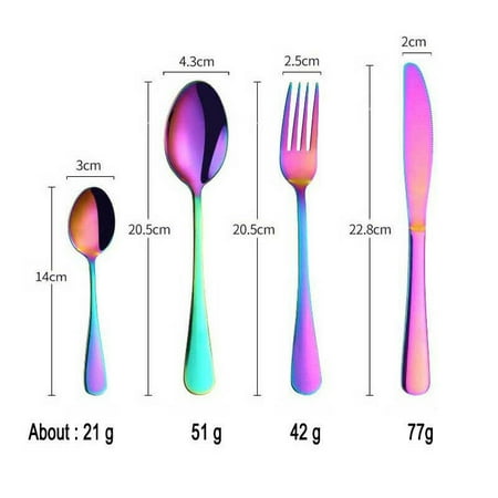 24 Pcs Deluxe Stainless Steel Knife Fork Spoon Teaspoon Kitchen Cutlery Set
24 Pcs Deluxe Stainless Steel Knife Fork Spoon Teaspoon Kitchen Cutlery Set