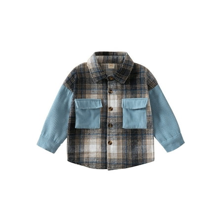 Wassery Toddler Baby Boys Spring Autumn Shirt Long Sleeve Lapel Button Plaid Contrast Color Shirt Tops
Wassery Toddler Baby Boys Spring Autumn Shirt Long Sleeve Lapel Button Plaid Contrast Color Shirt Tops