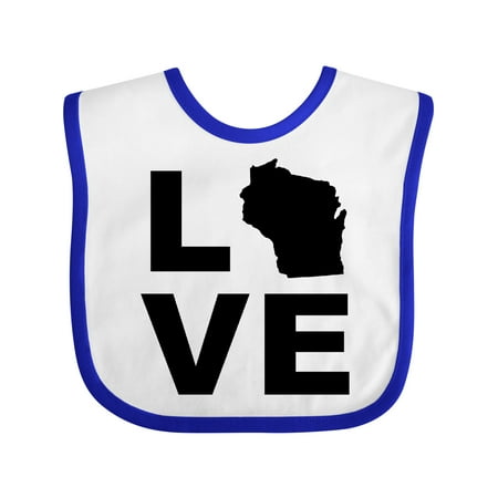 Inktastic Love Wisconsin Gift Baby Boy or Baby Girl Bib 
Inktastic Love Wisconsin Gift Baby Boy or Baby Girl Bib