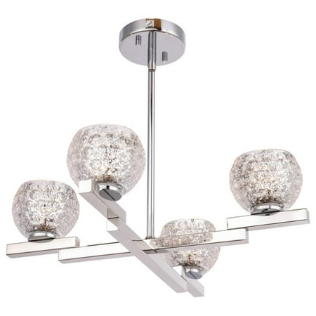 Woodbridge Lighting Jewel 4-Light Glass Chandelier in Chrome/Crystal Mercury 
Woodbridge Lighting Jewel 4-Light Glass Chandelier in Chrome/Crystal Mercury