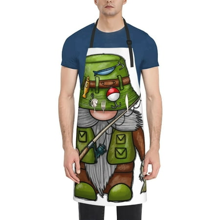 Ocsxa Fishing Gnome Apron With Pockets Kitchen Bib Waterproof Resistant Women Men Unisex Adjustable
Ocsxa Fishing Gnome Apron With Pockets Kitchen Bib Waterproof Resistant Women Men Unisex Adjustable