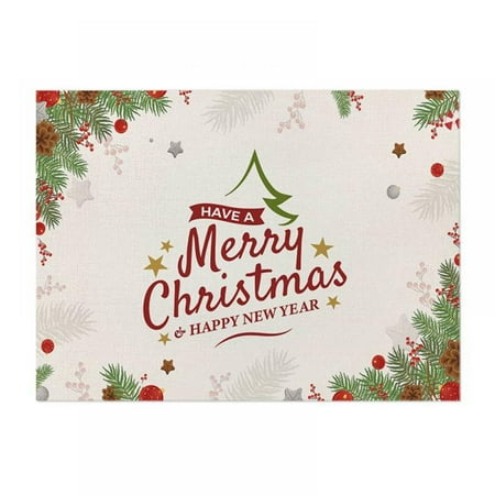 JANDEL 12.5 *16.5 Christmas Placemat Green Plant Printed Cotton Series Linen Waterproof Placemat Insulation Pad Dining Table Coaster
JANDEL 12.5 *16.5 Christmas Placemat Green Plant Printed Cotton Series Linen Waterproof Placemat Insulation Pad Dining Table Coaster
