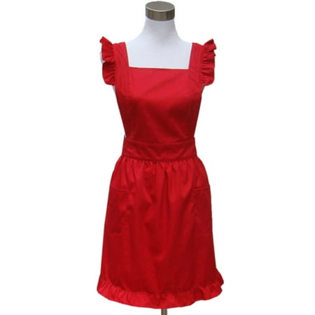 Hyzrz Cute Lovely Cotton Retro Kitchen Cooking Aprons for Women Girls Vintage Apron with Pockets for Mother Gift(Red) 
Hyzrz Cute Lovely Cotton Retro Kitchen Cooking Aprons for Women Girls Vintage Apron with Pockets for Mother Gift(Red)