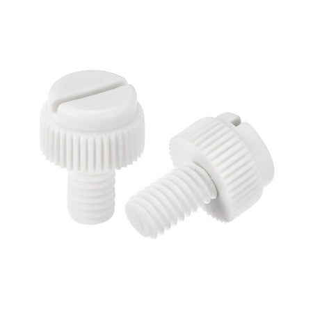 Uxcell Plastic Machine Screws M6x10mm PP Slotted Knurled Fasteners Bolts White 40Pack
Uxcell Plastic Machine Screws M6x10mm PP Slotted Knurled Fasteners Bolts White 40Pack