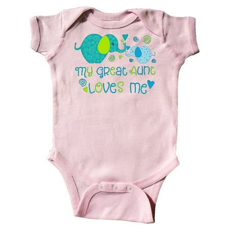 Inktastic My Great Aunt Loves Me- cute elephants Gift Baby Boy or Baby Girl Bodysuit
Inktastic My Great Aunt Loves Me- cute elephants Gift Baby Boy or Baby Girl Bodysuit
