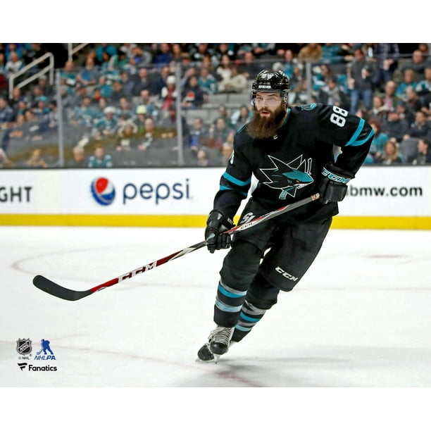 Brent Burns San Jose Sharks Unsigned Alternate Jersey Skating Photograph