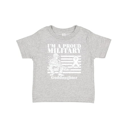 Inktastic Proud Military Goddaughter Red Friday Gift Toddler Toddler Girl T-Shirt