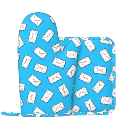 Oven Mitts and Pot Holders Sets envelope Pattern white Non-Slip Silicone Oven Gloves Potholders Cotton Lining Heat Resistant Gloves Hot Pads for Kitchen Cooking Baking
Oven Mitts and Pot Holders Sets envelope Pattern white Non-Slip Silicone Oven Gloves Potholders Cotton Lining Heat Resistant Gloves Hot Pads for Kitchen Cooking Baking