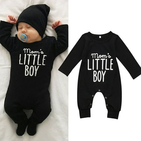 Qtinghua Newborn Infant Baby Boy Mom s Little Boy Print Long Sleeve Romper One Piece Jumpsuit Bodysuit Clothes Black 6-12 Months
Qtinghua Newborn Infant Baby Boy Mom s Little Boy Print Long Sleeve Romper One Piece Jumpsuit Bodysuit Clothes Black 6-12 Months