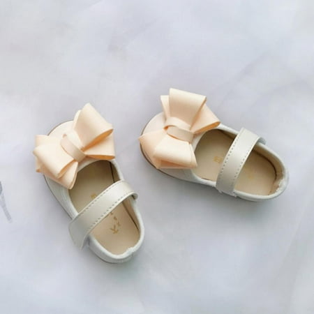 Lemetow Princess Girls Bow Spring Flat Single Shoes